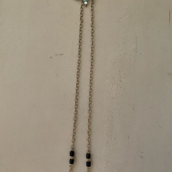 Boho Beaded & Fringe Necklace - Picture 4 of 5